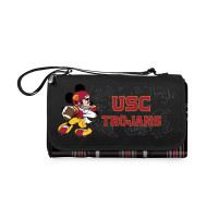 USC Trojans Black Football Mickey Blanket Tote